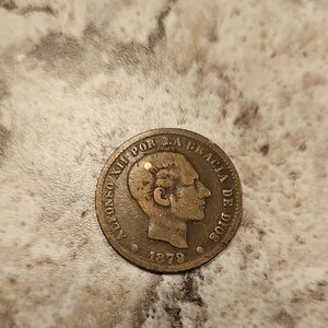 Vintage 1879 Coin with Portrait